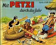 [Cover: Mit Petzi durch das Jahr; Hardcover: 26,5 cm x 23,5 cm]