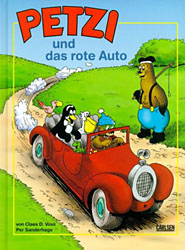 [Cover: Petzi und das rote Auto; Hardcover: 20 cm x 26,5 cm]