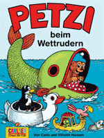 [Petzi beim Wettrudern]